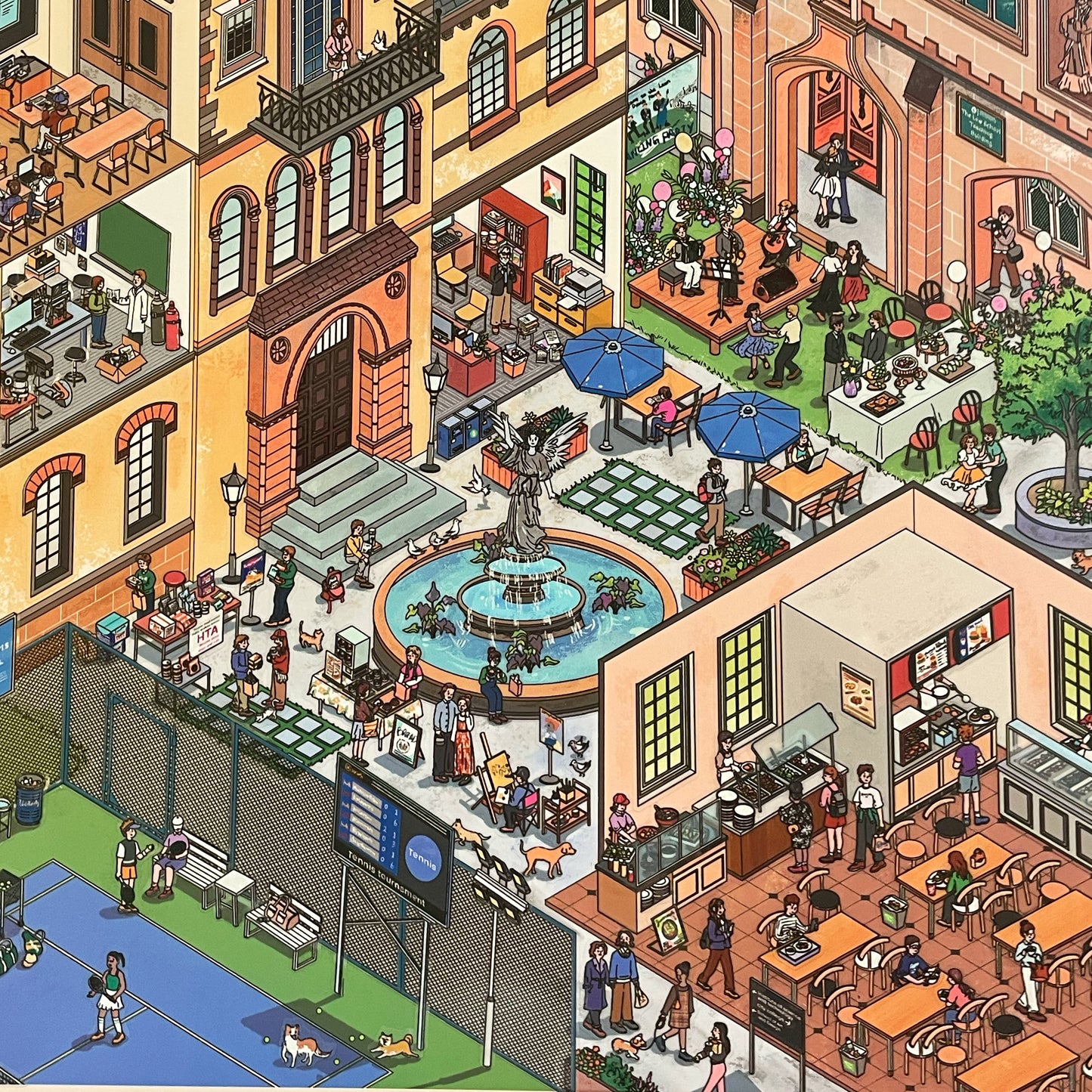 Live Exclusive Diorama Sticker Campus Life