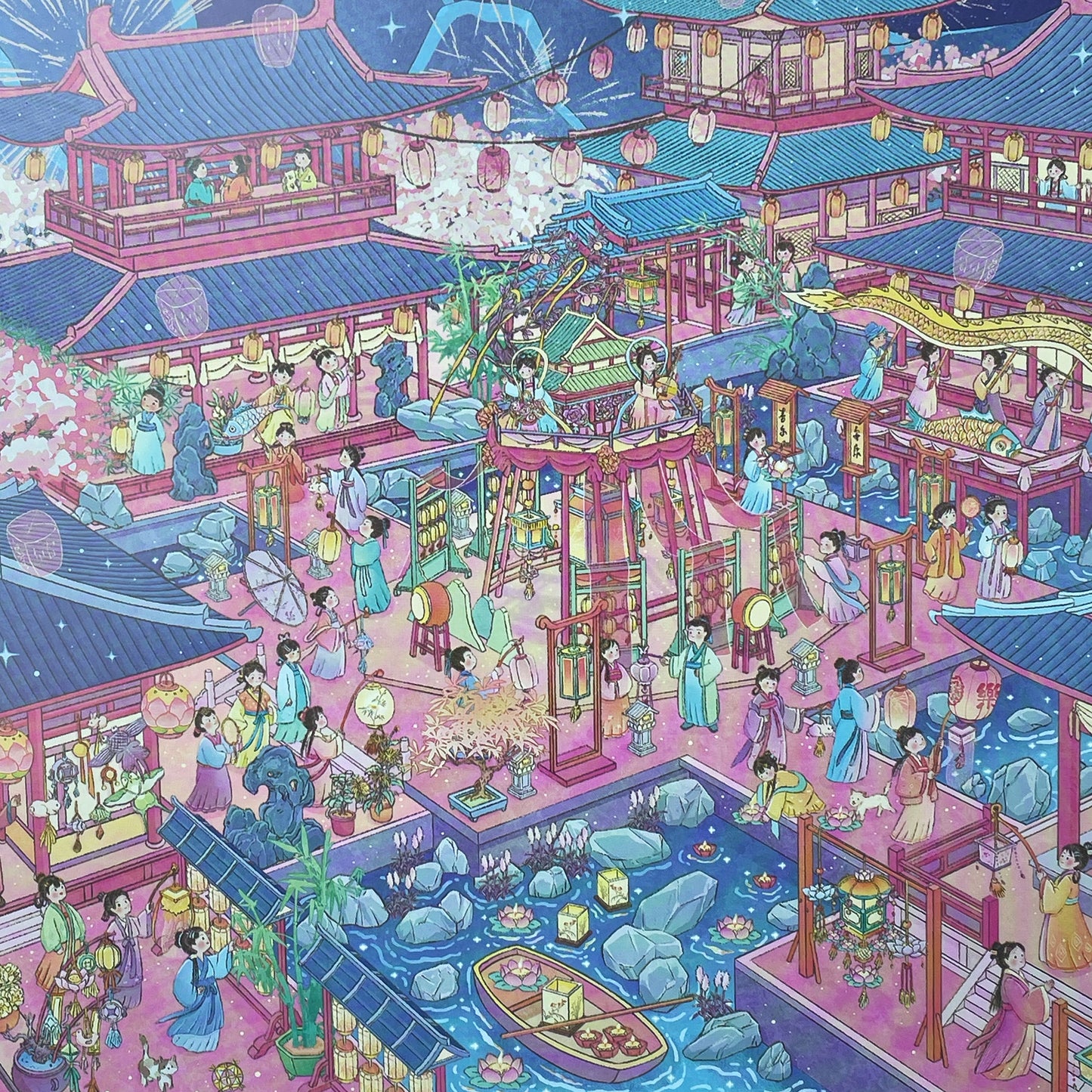 Live Exclusive Diorama Sticker Shadows of Lantern Festival Night