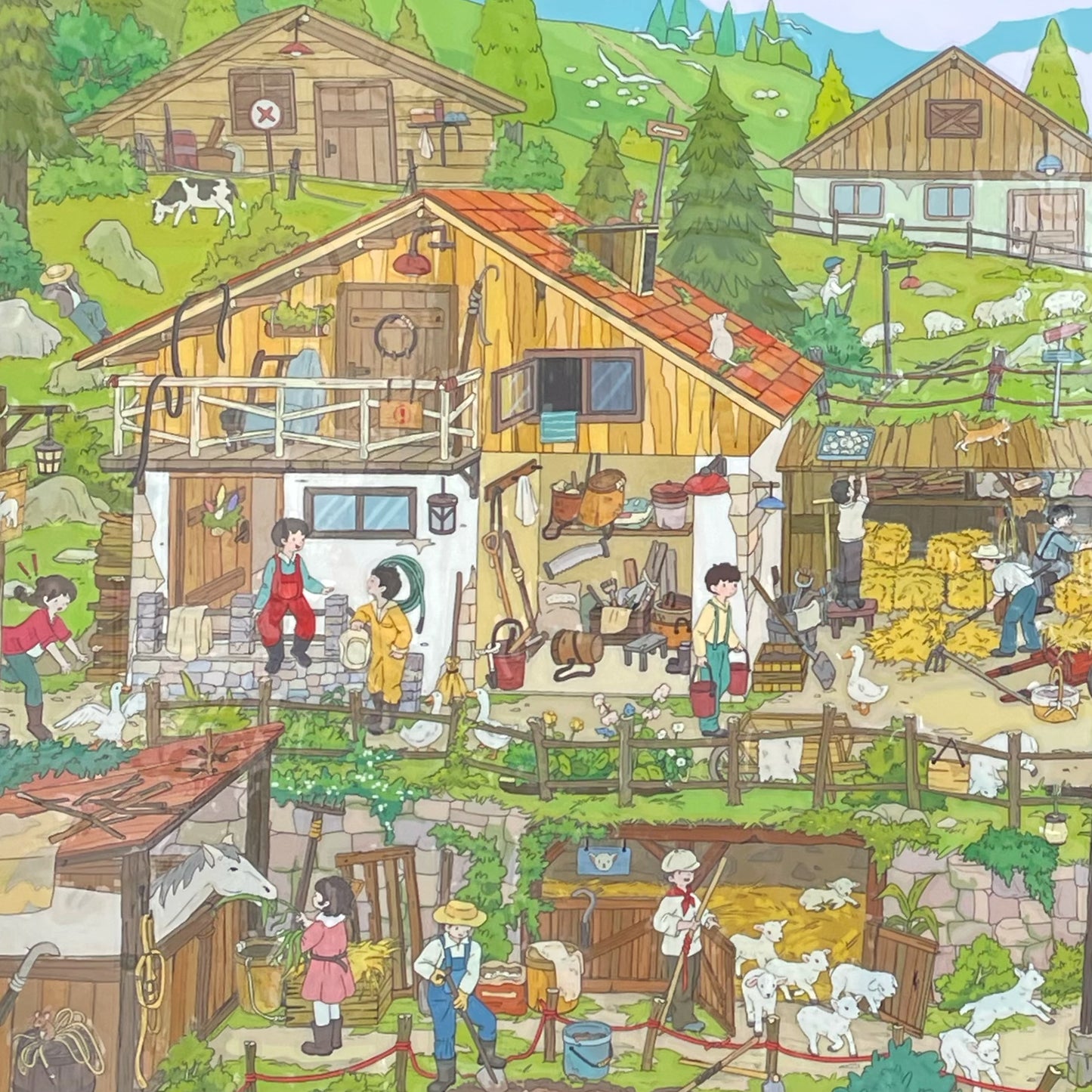 Live Exclusive Diorama Sticker Forest Ranch