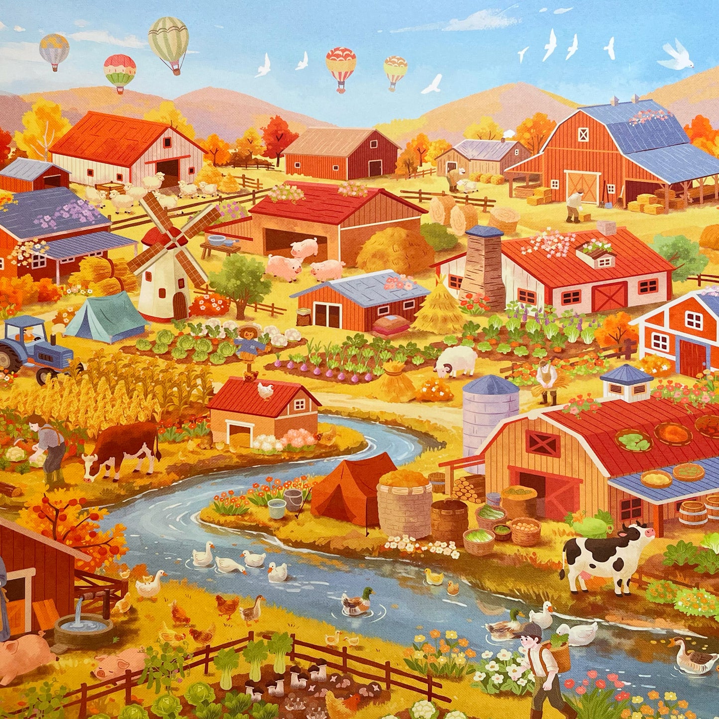 Live Exclusive Diorama Sticker Harvest Farm (Mongolian Style)
