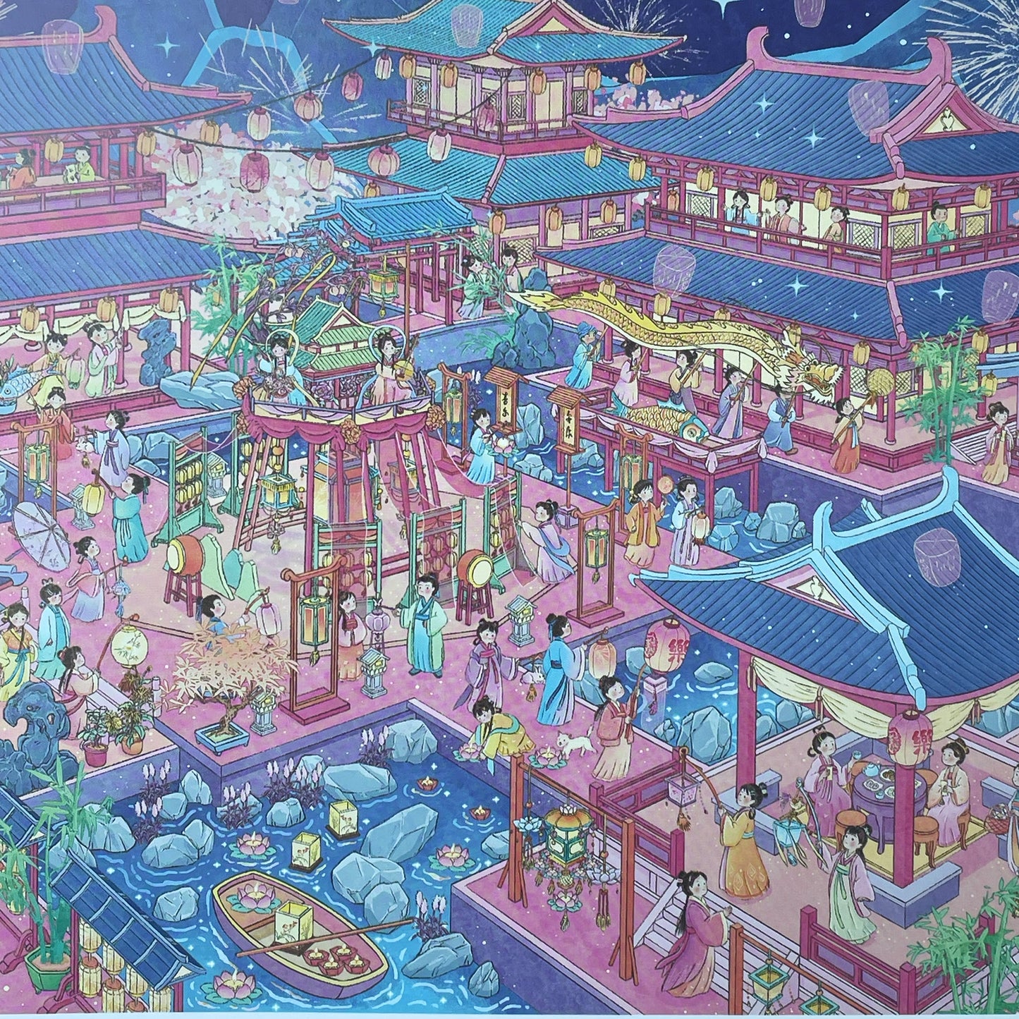 Live Exclusive Diorama Sticker Shadows of Lantern Festival Night