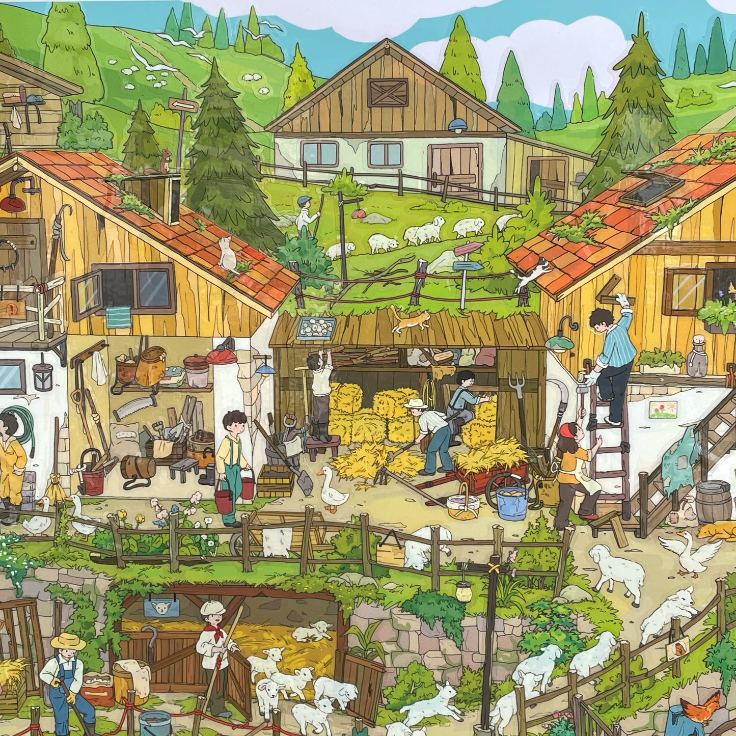 Live Exclusive Diorama Sticker Forest Ranch