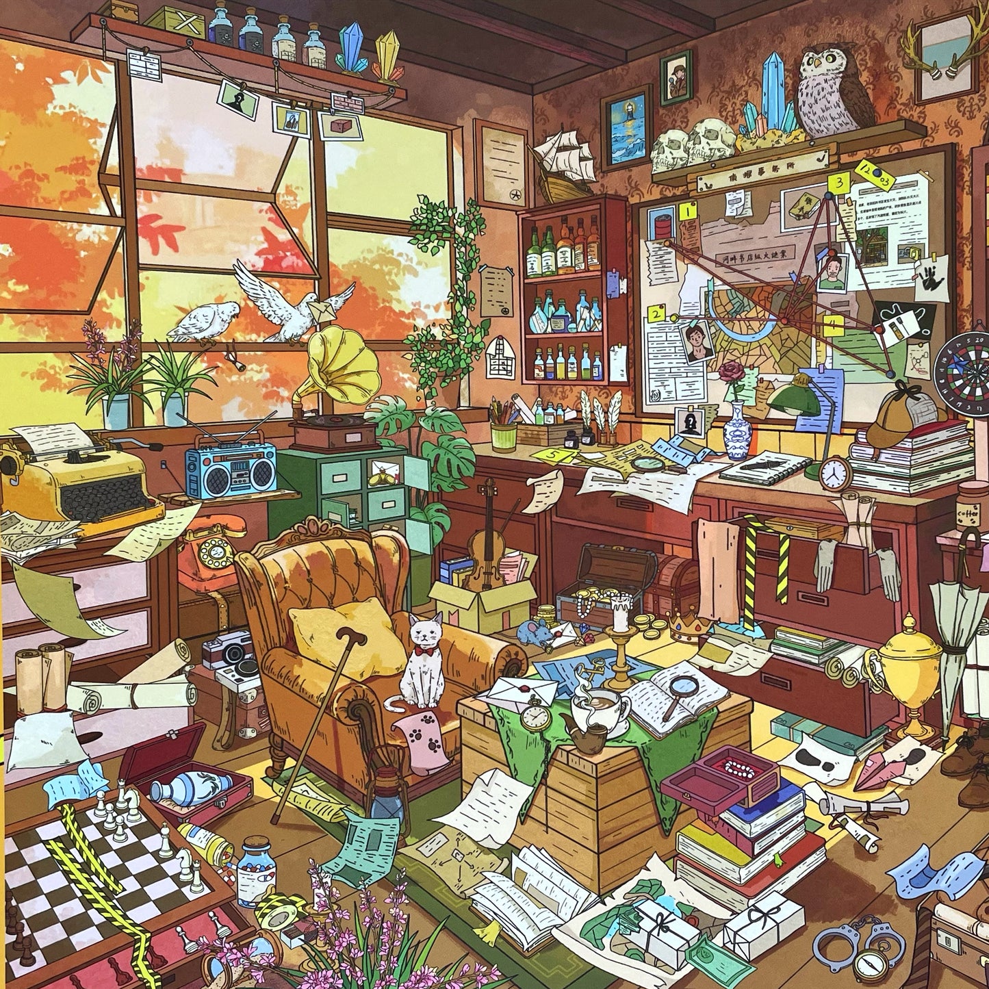Live Exclusive Diorama Sticker Detective Agency