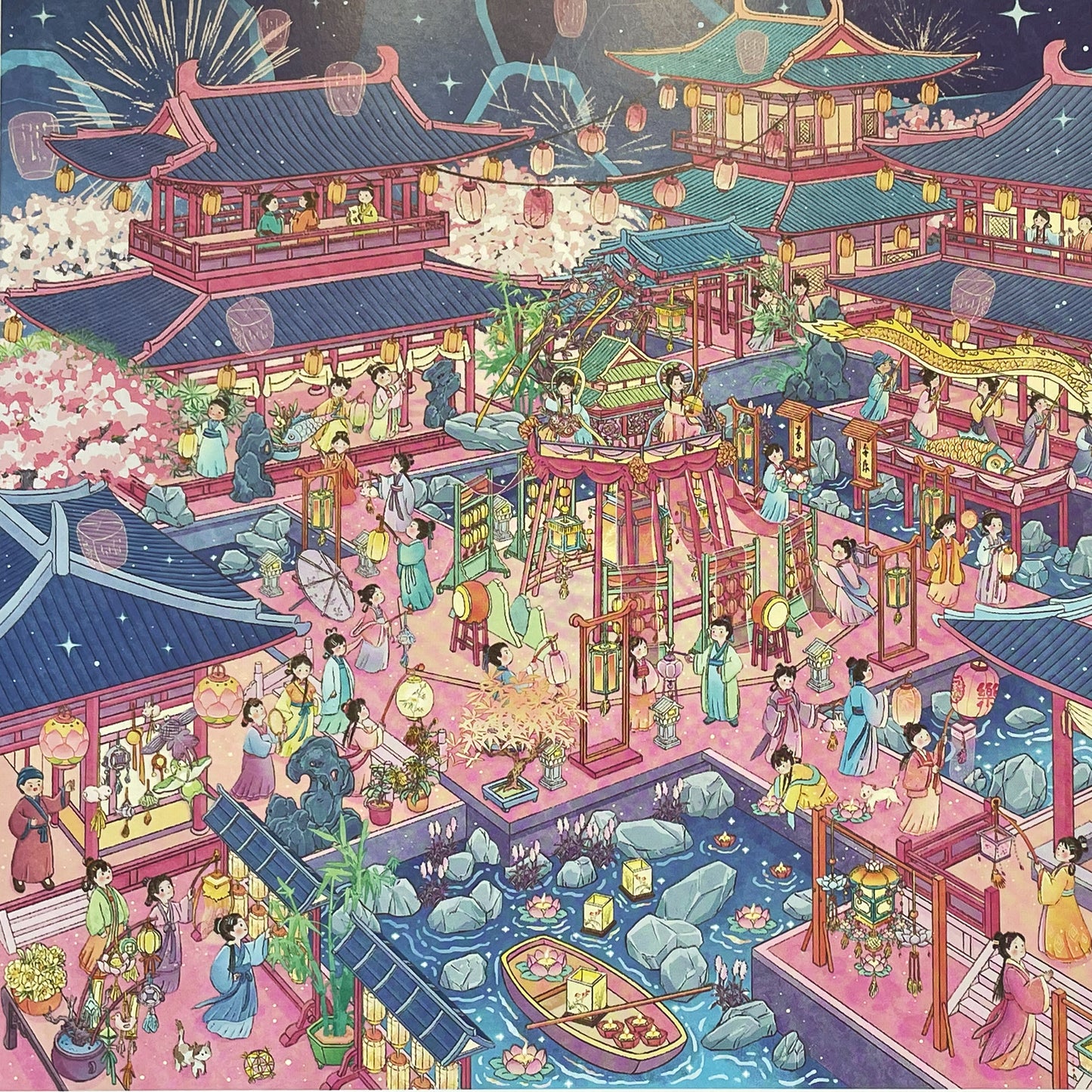 Live Exclusive Diorama Sticker Shadows of Lantern Festival Night