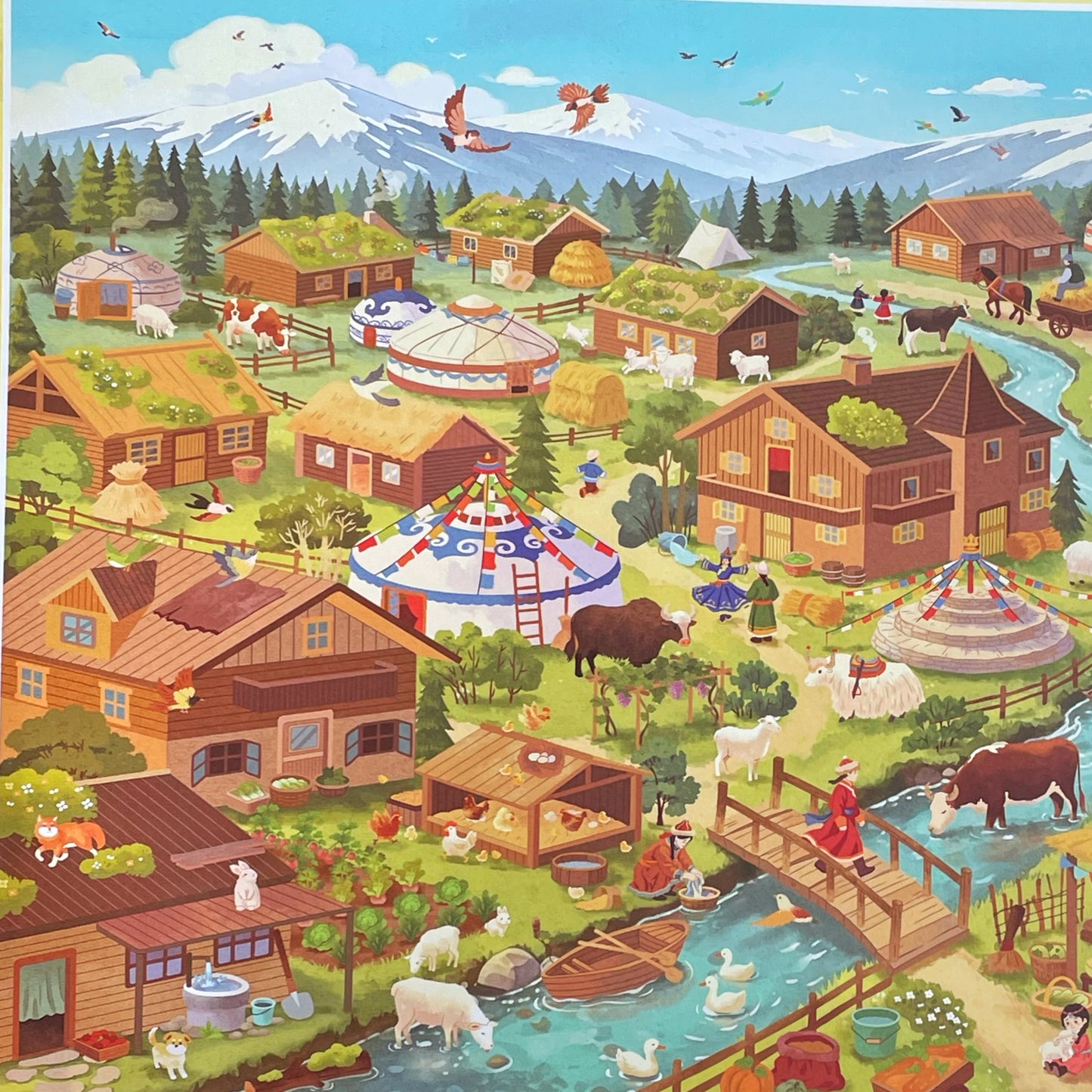 Live Exclusive Diorama Sticker Mongolian Grassland