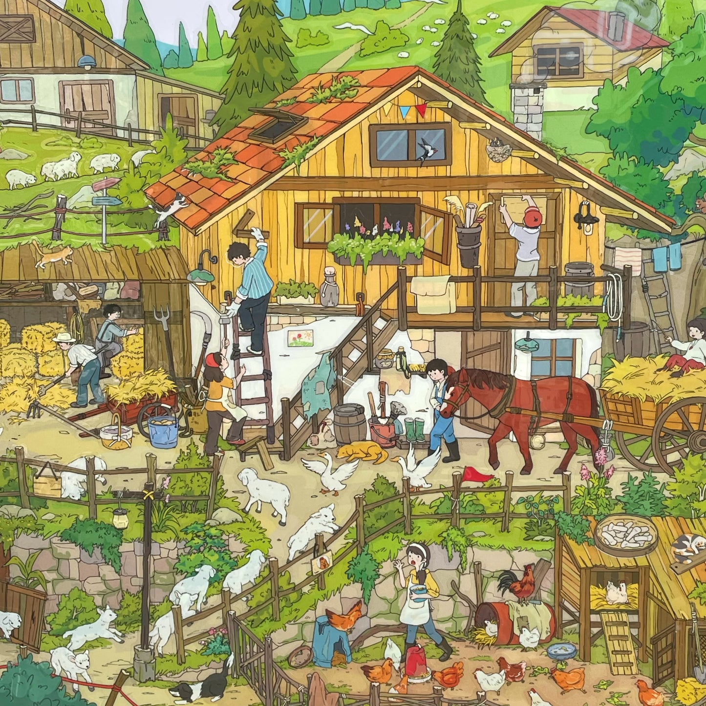 Live Exclusive Diorama Sticker Forest Ranch