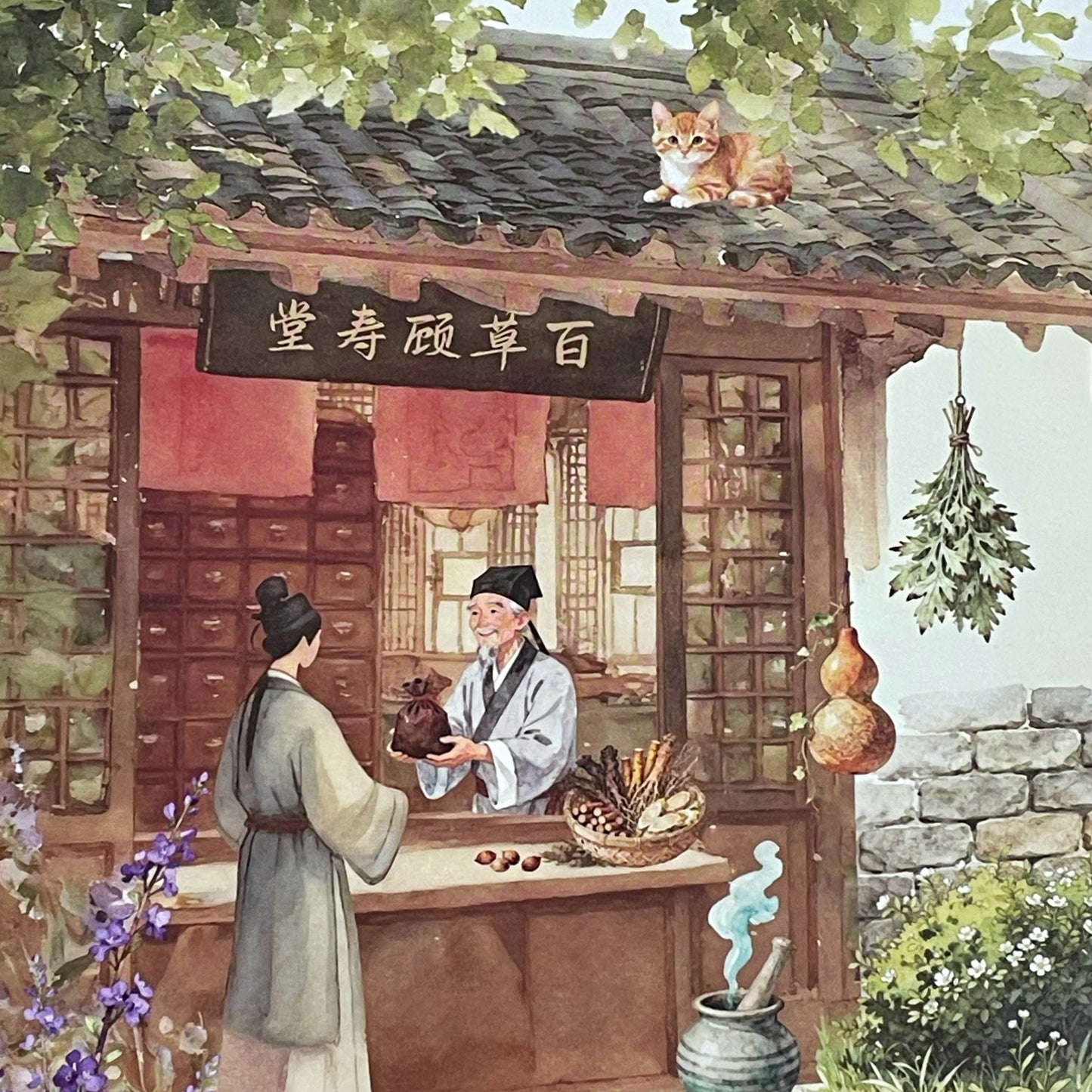 Diorama Sticker Book Jiangnan Views (with 1 free tweezer)