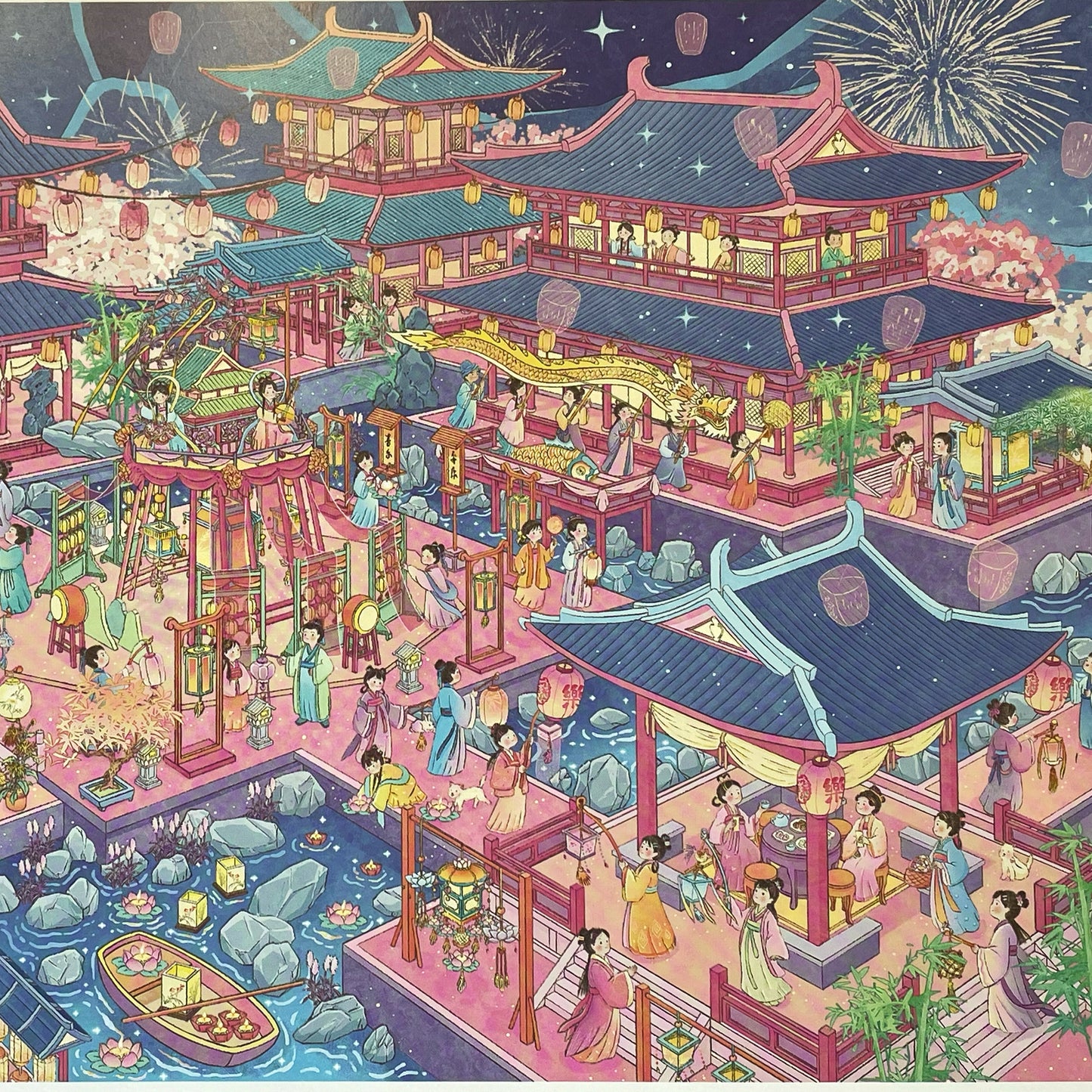 Live Exclusive Diorama Sticker Shadows of Lantern Festival Night