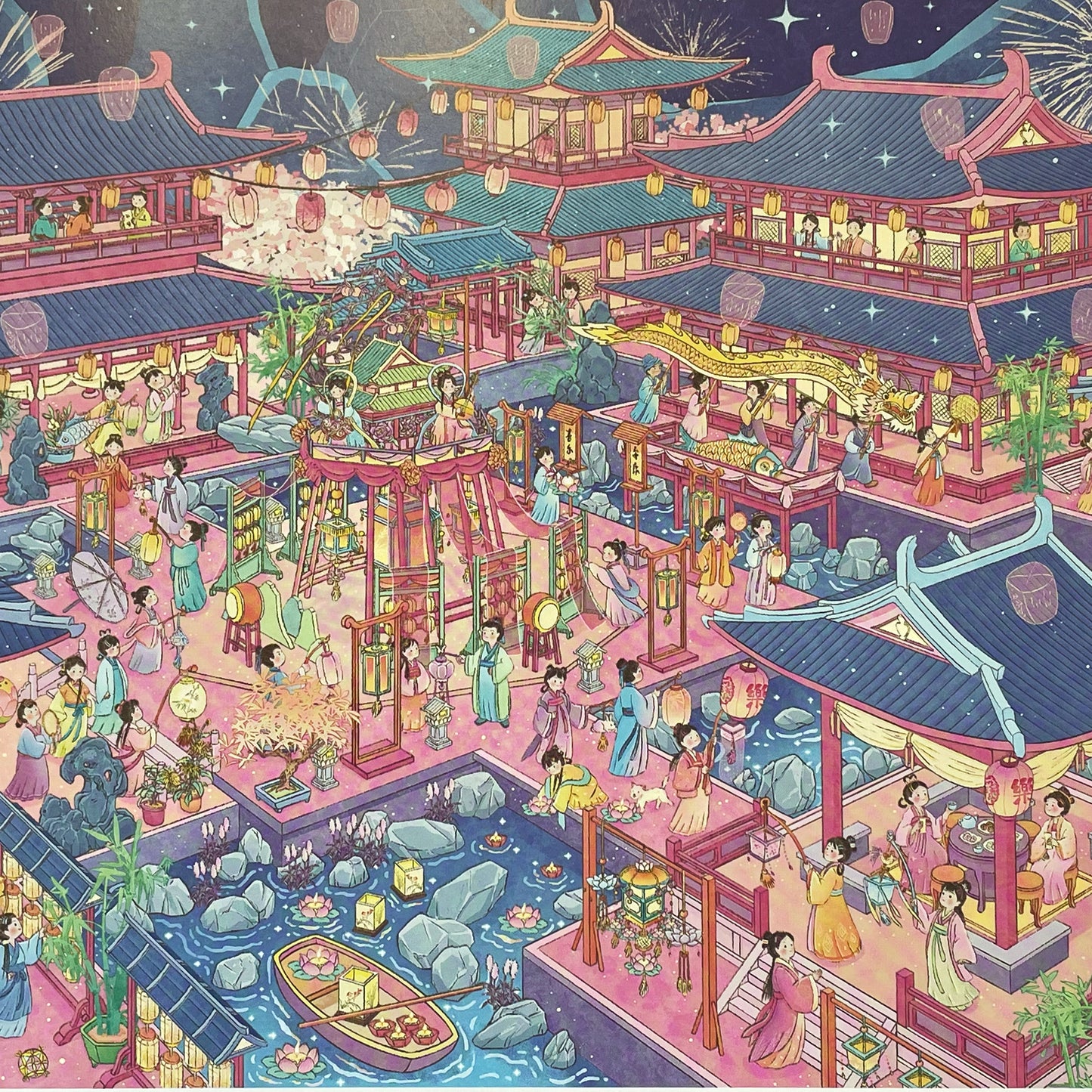 Live Exclusive Diorama Sticker Shadows of Lantern Festival Night
