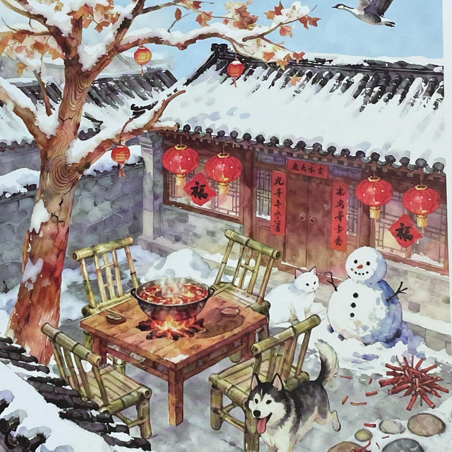 Diorama Sticker Book Jiangnan Views (with 1 free tweezer)