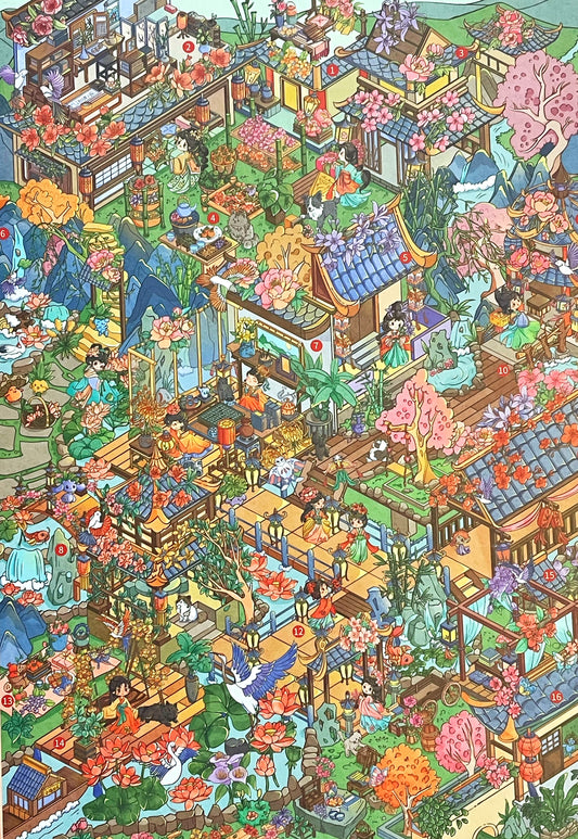 Floral Deity Courtyard for L