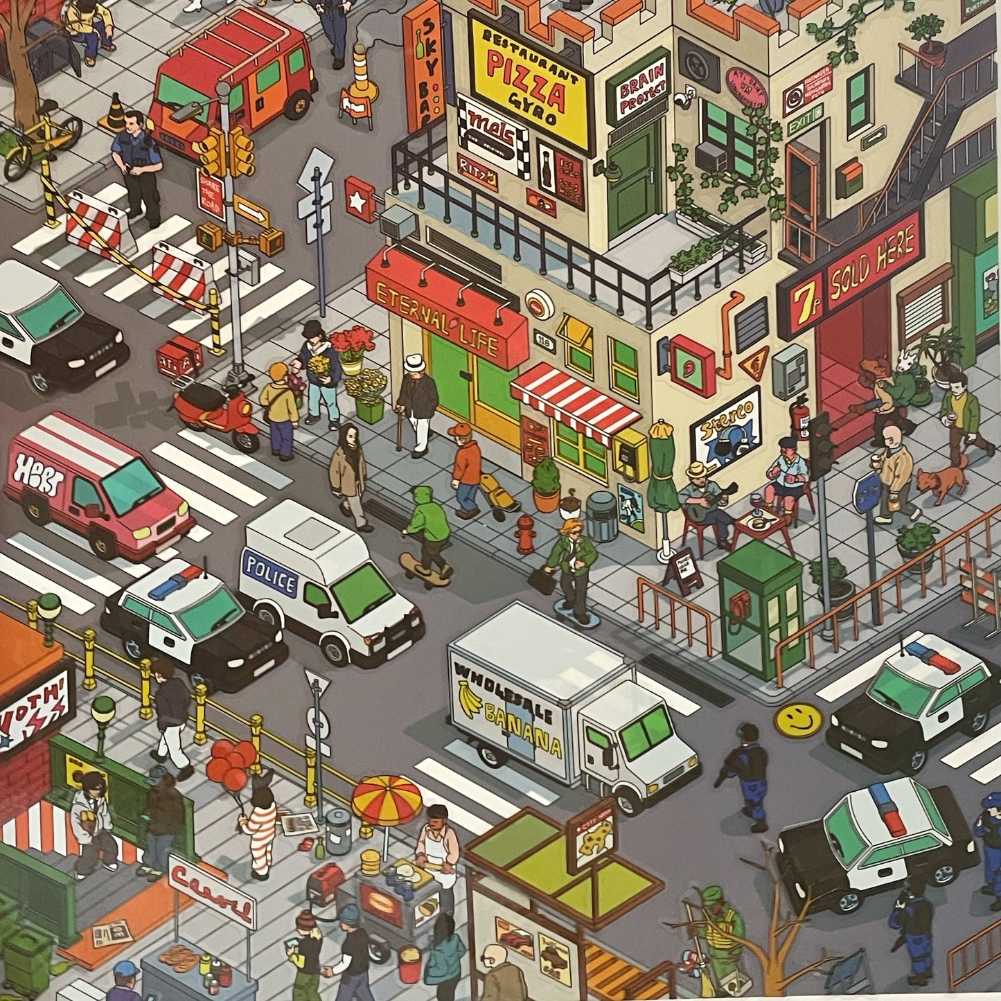 Live Exclusive Diorama Sticker American Street Scenes