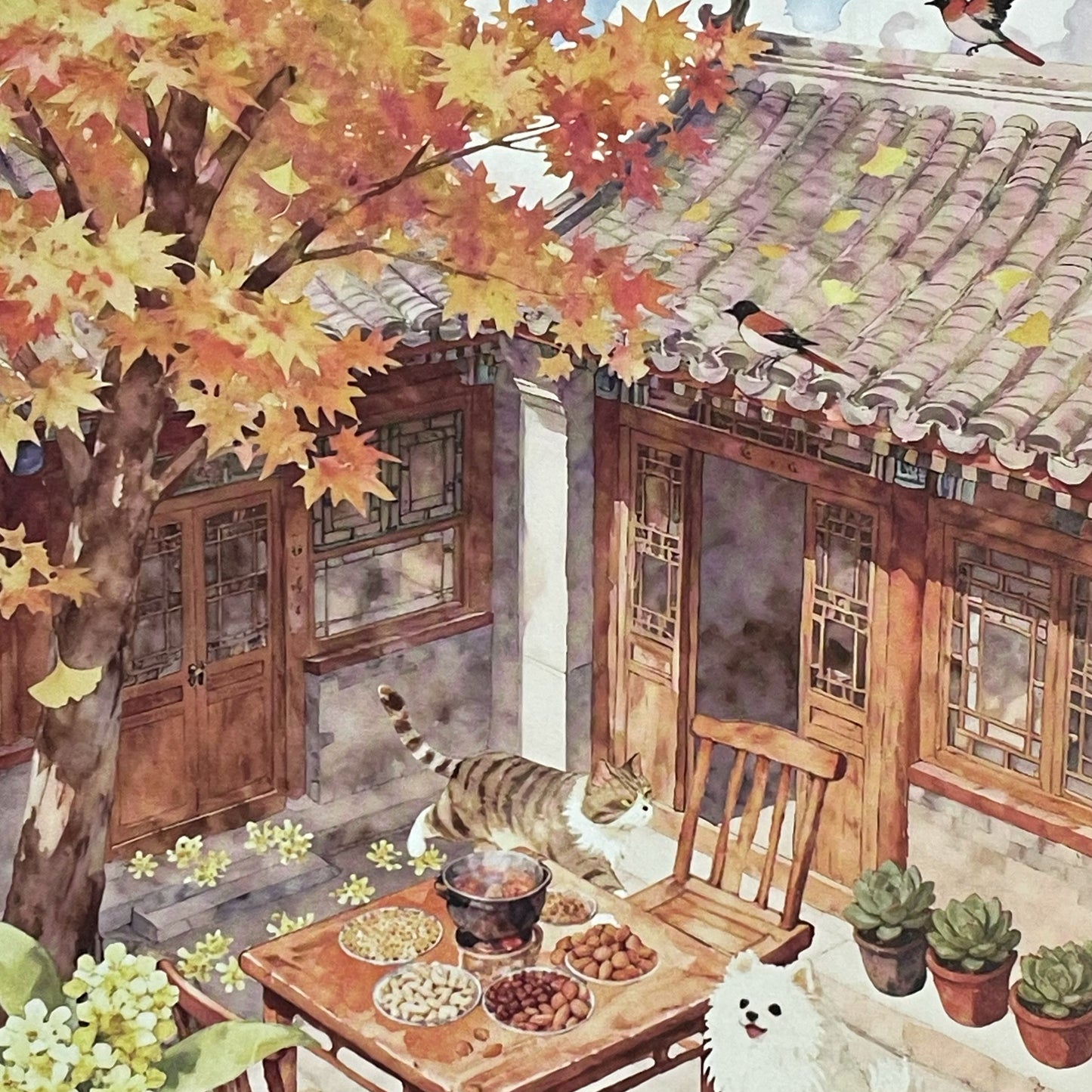 Diorama Sticker Book Jiangnan Views (with 1 free tweezer)