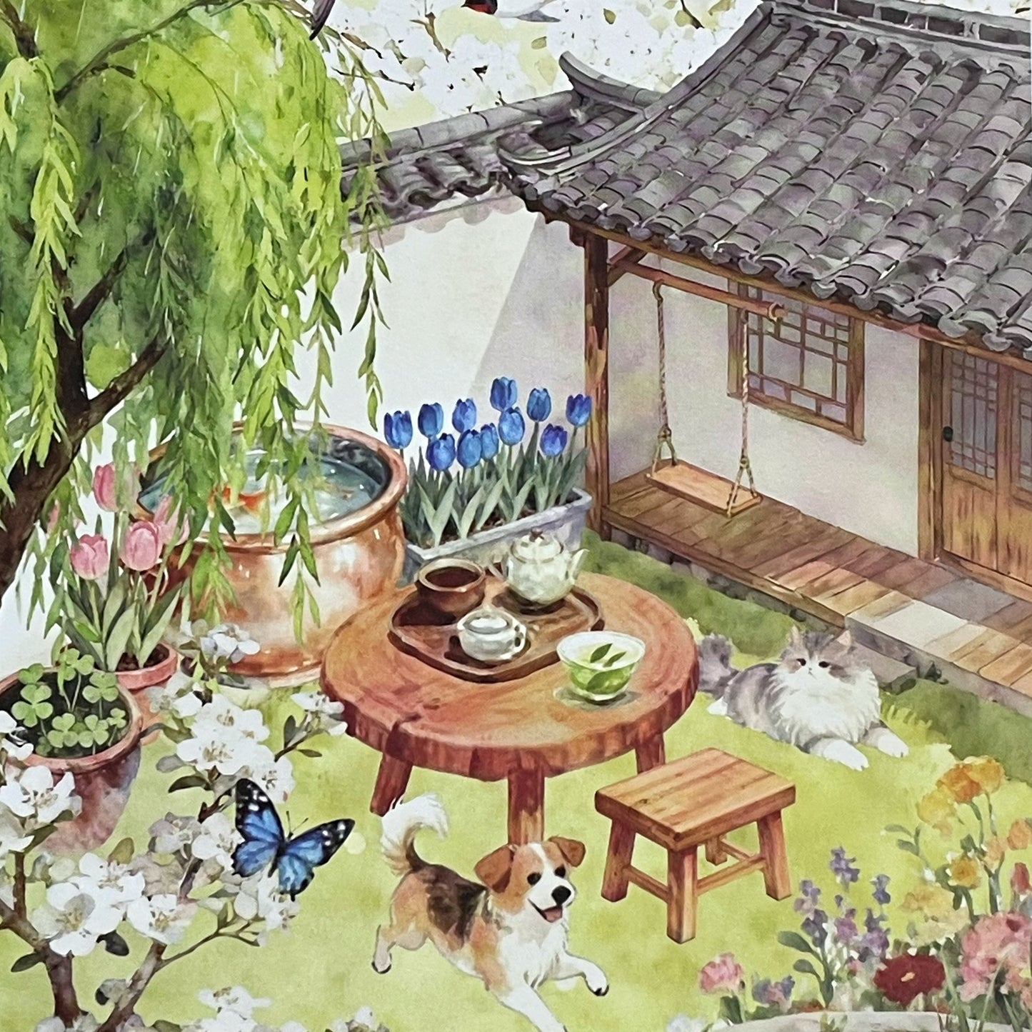 Diorama Sticker Book Jiangnan Views (with 1 free tweezer)