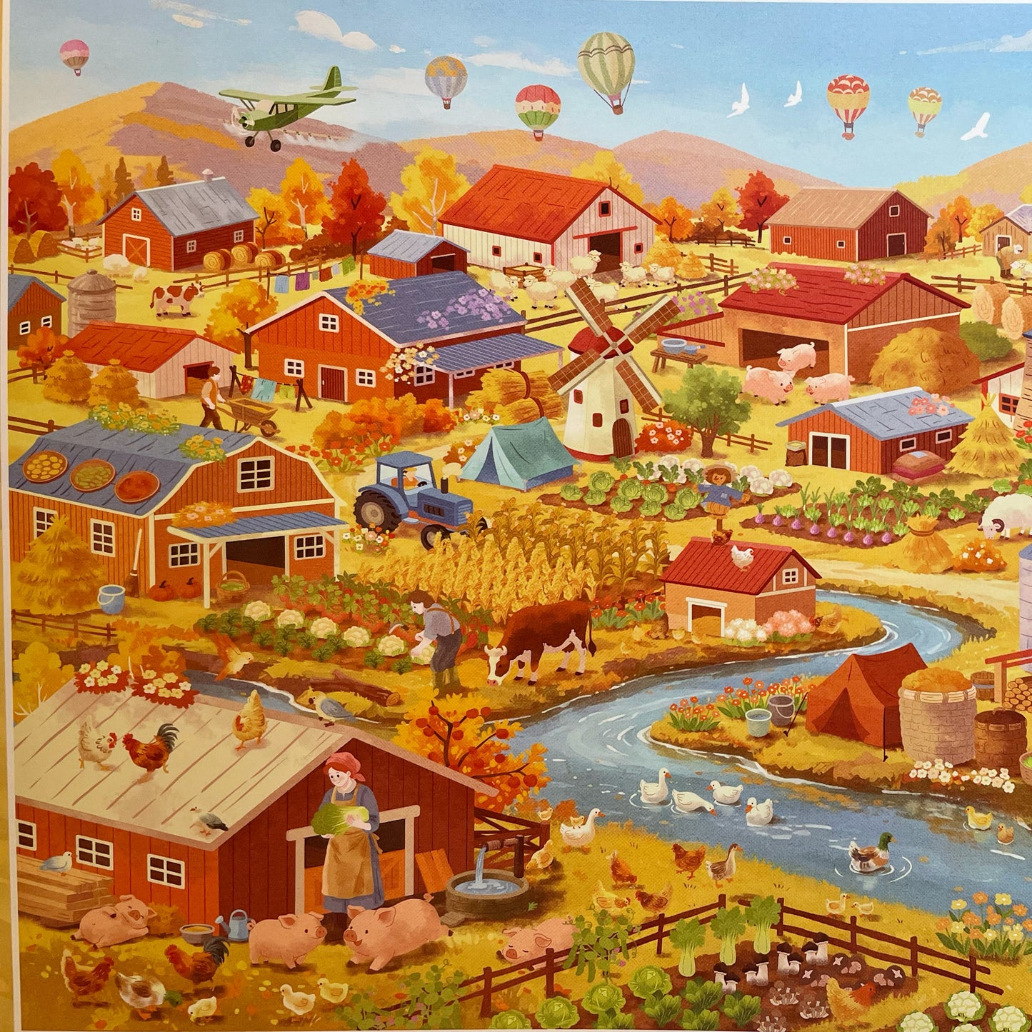 Live Exclusive Diorama Sticker Harvest Farm (Mongolian Style)