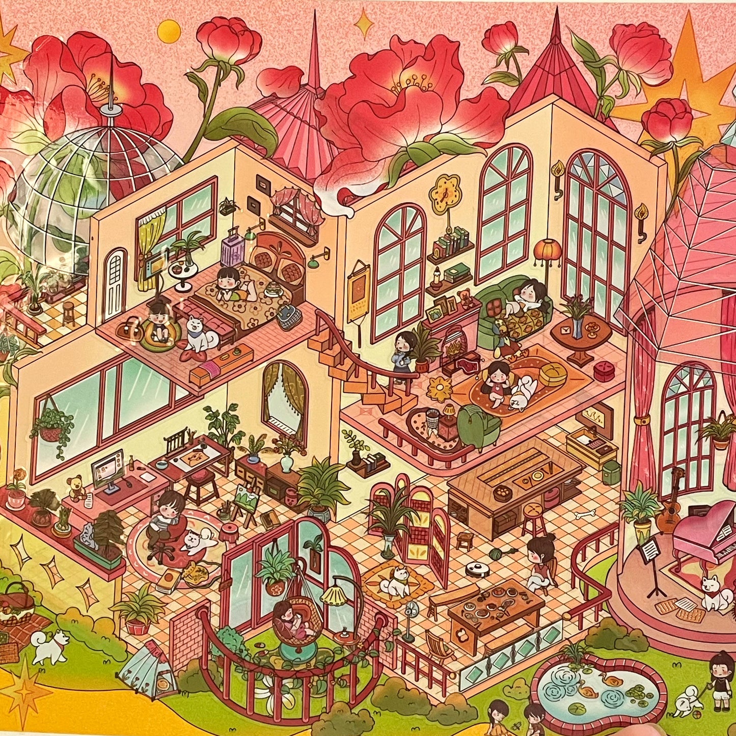 Live Exclusive Diorama Sticker Rose Manor