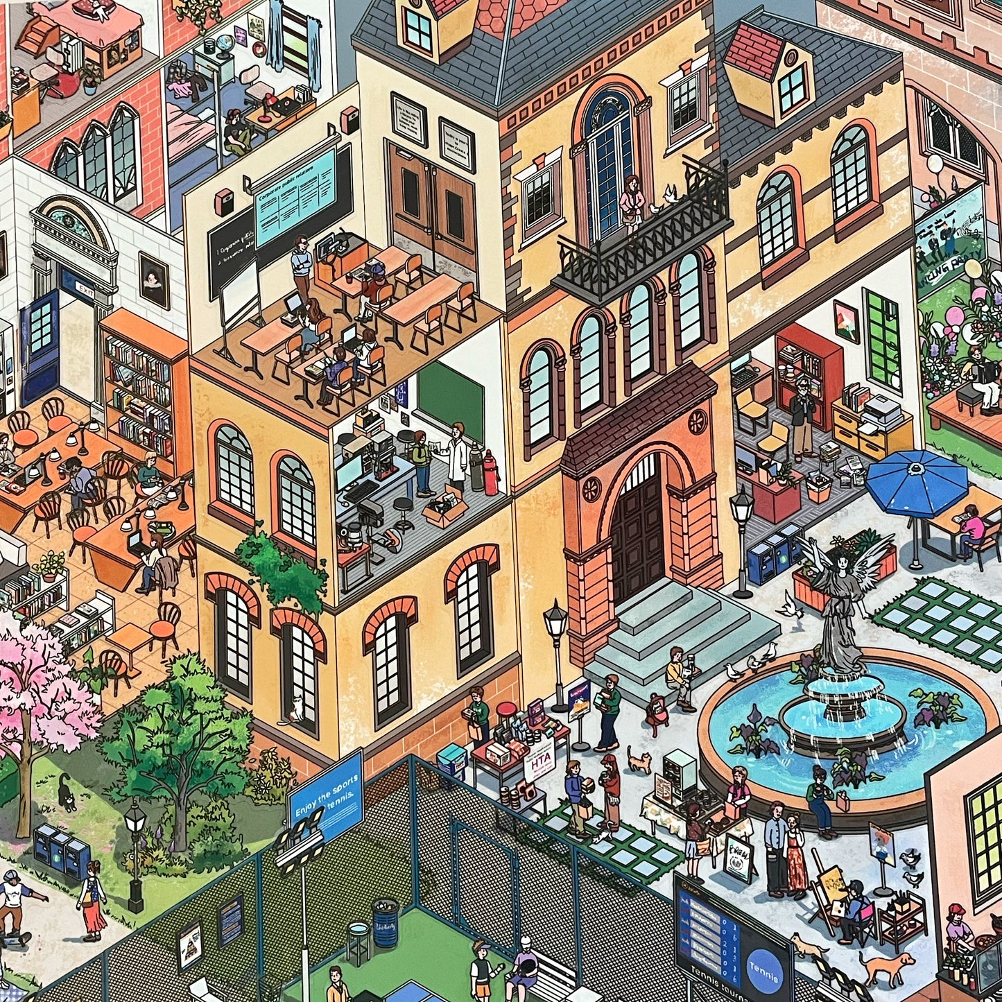 Live Exclusive Diorama Sticker Campus Life