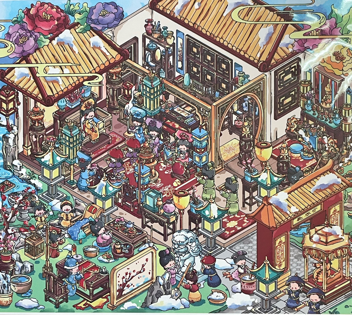 Ancient Style Scene Stickers Bundle & Items Chosen During Livestream_L02