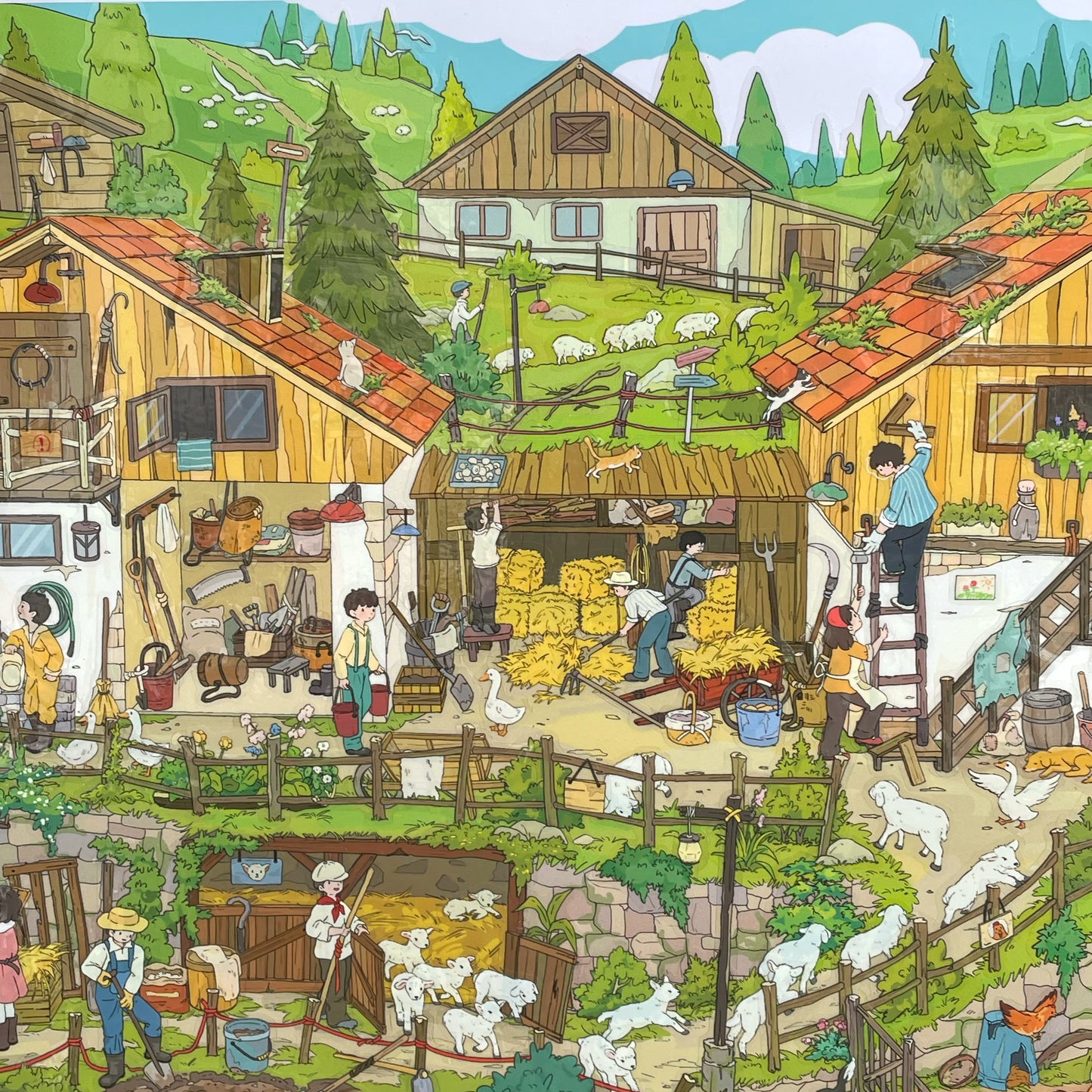 Live Exclusive Diorama Sticker Forest Ranch