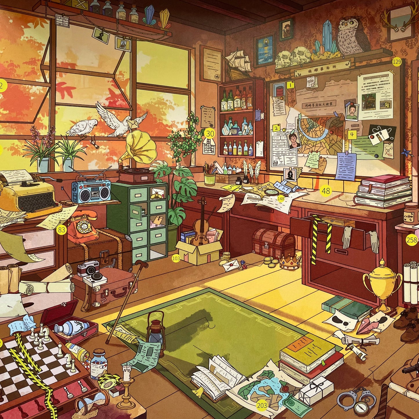 Live Exclusive Diorama Sticker Detective Agency