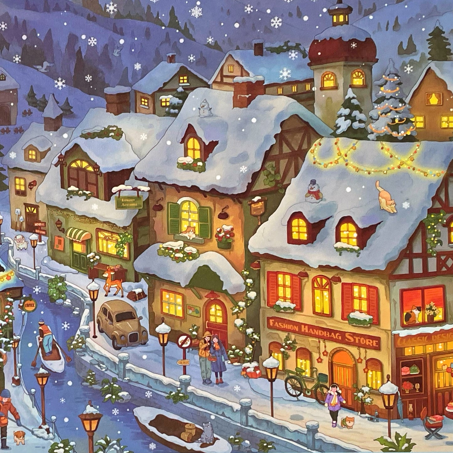 Live Exclusive Diorama Sticker Meet the Moments-Snow-Kissed Town