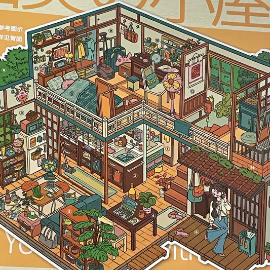 Live Exclusive 3D Diorama Sticker  Yumi’s House