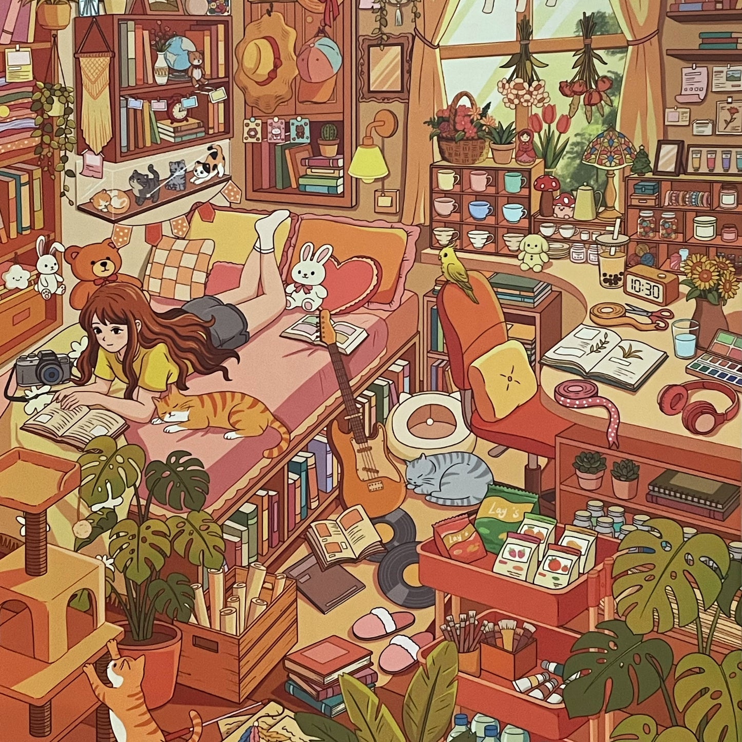 Live Exclusive Diorama Sticker Cozy Slow Living
