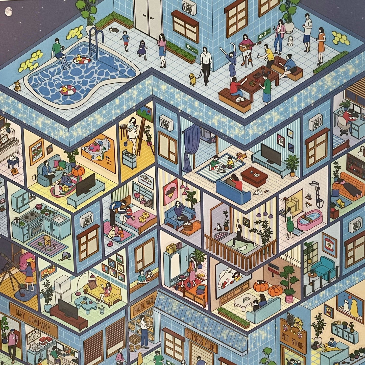 Live Exclusive Diorama Sticker Urban Night