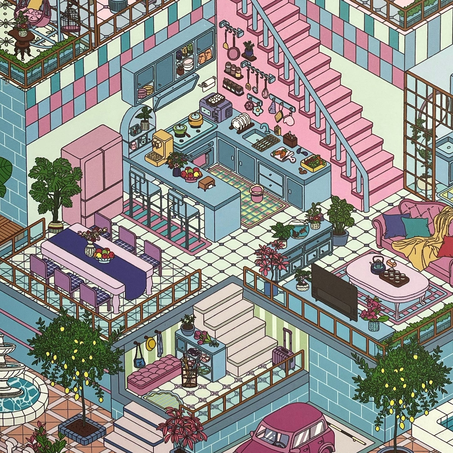 Live Exclusive Diorama Sticker A MANSION IS A LARGE