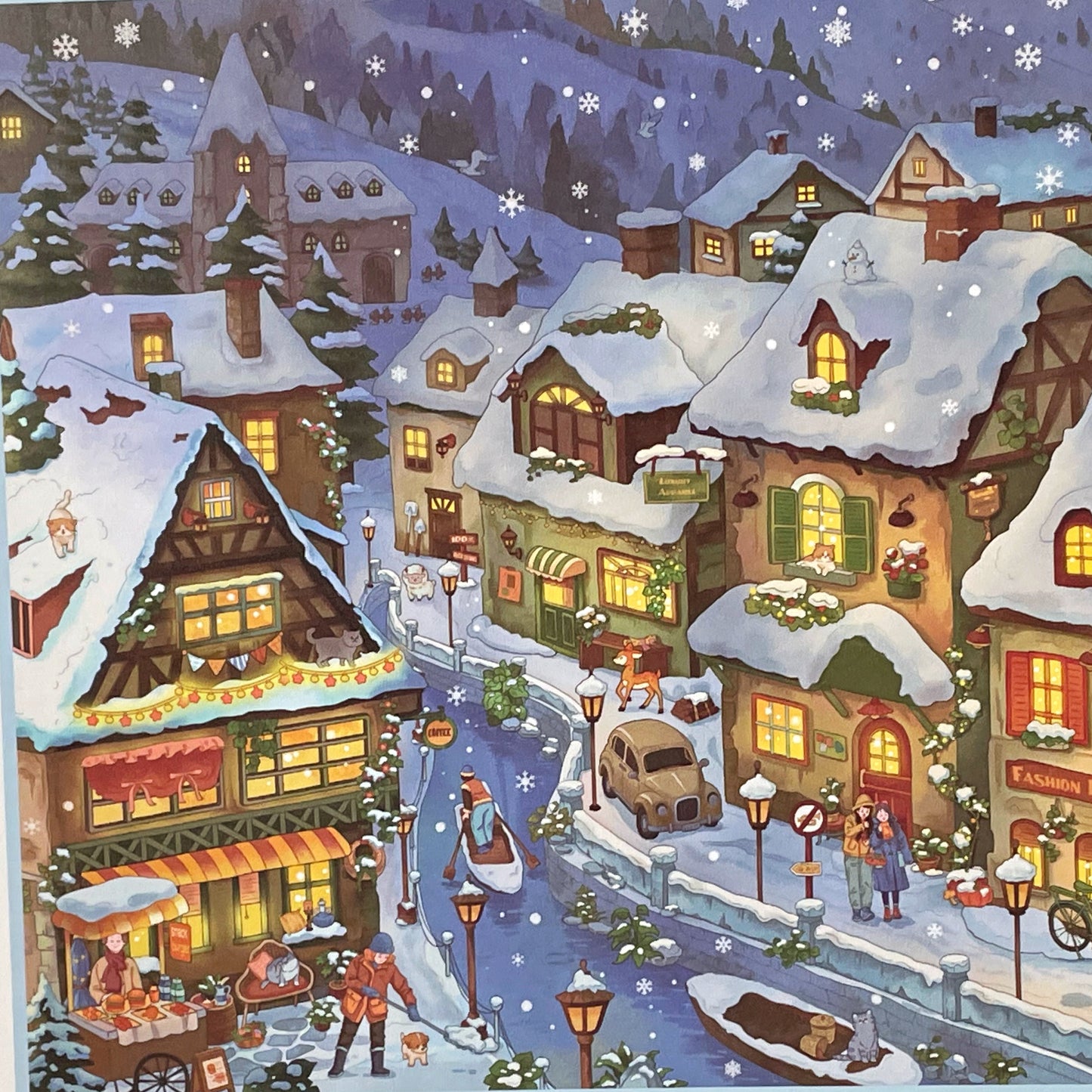 Live Exclusive Diorama Sticker Meet the Moments-Snow-Kissed Town