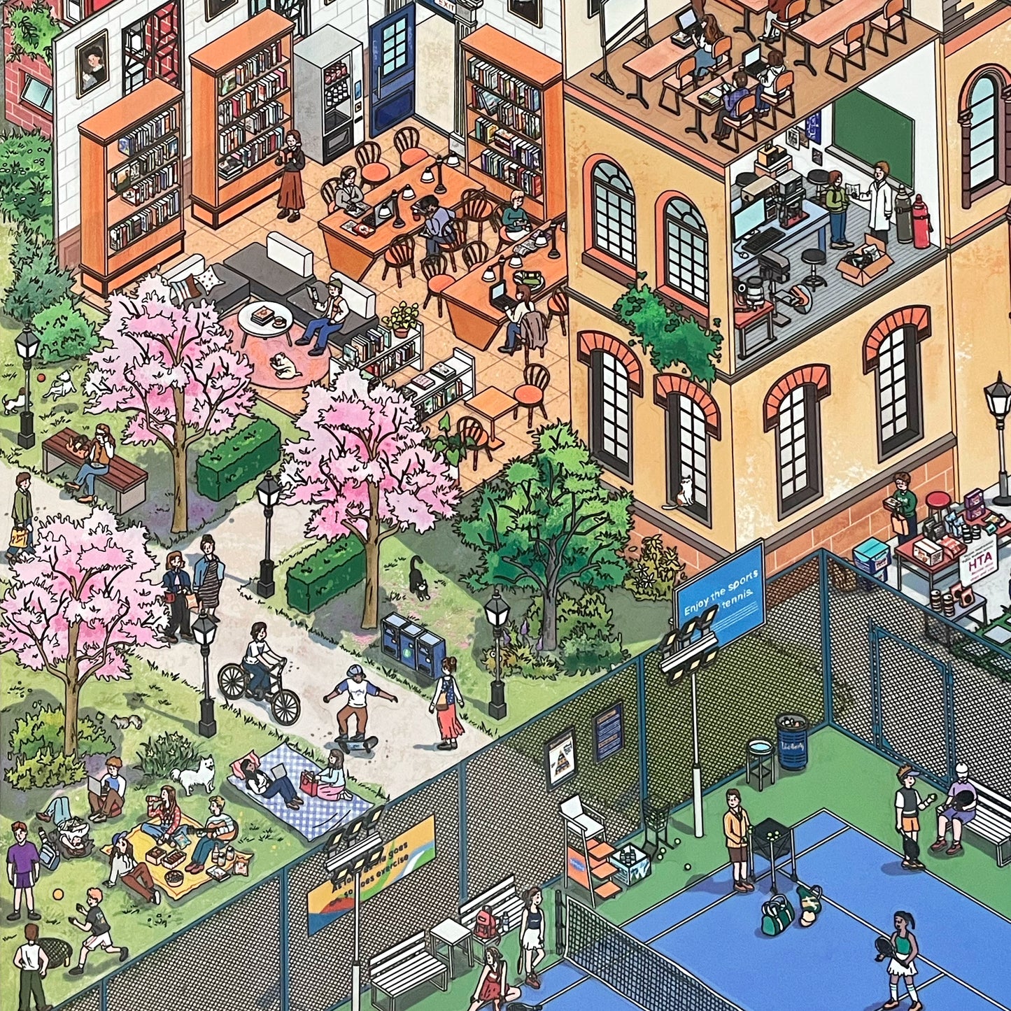 Live Exclusive Diorama Sticker Campus Life
